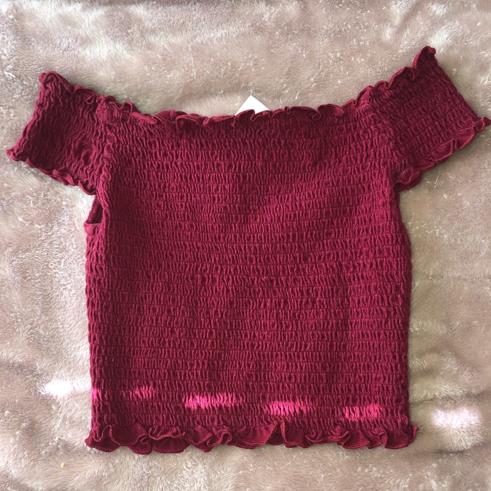 cute off the shoulder crop top